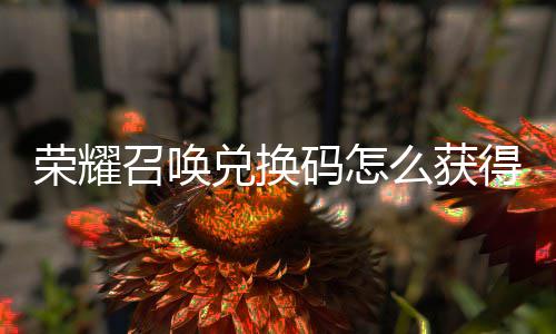 兑换得 兑换新增码怎么获码汇不同荣耀渠道召唤总